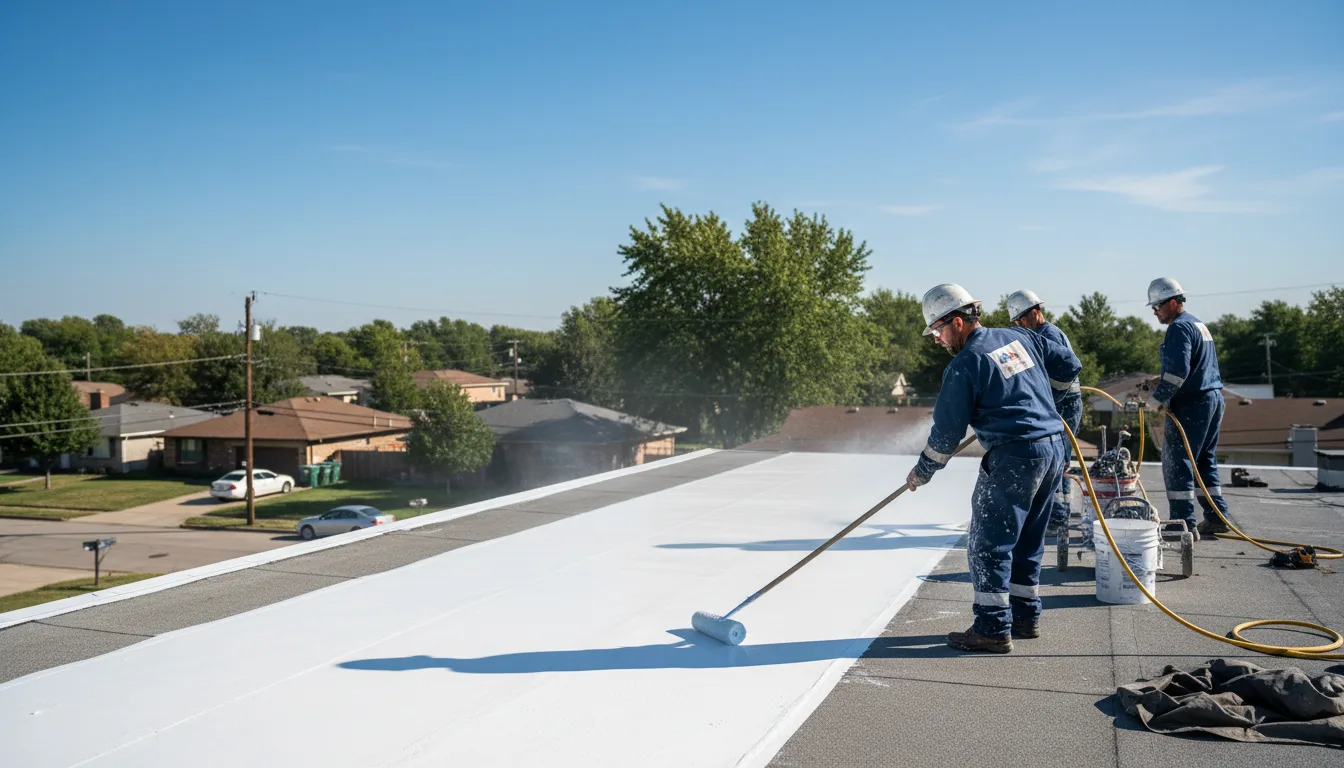 Commercial roof coating in Geuda Springs, KS near me